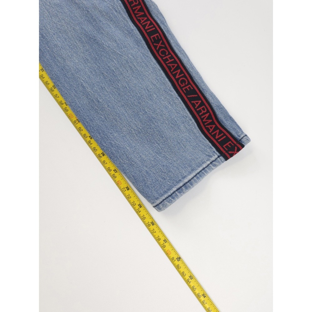 A/X J13 Slim Jeans light wash with Armani Exchange on the sides men's size 31 - Picture 10 of 11